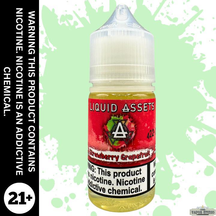 Strawberry Grapefruit by Liquid Assets E-Liquid Salt Nicotine 30mL