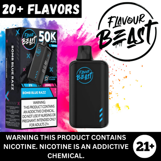 Flavor Beast XBM50 50k Disposable 5% Nicotine Vaporizer Kit