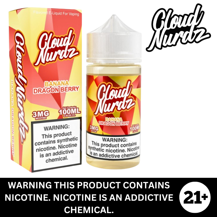 Banana Dragon Berry by Cloud Nurdz Salt Nicotine E-Liquid 100ml