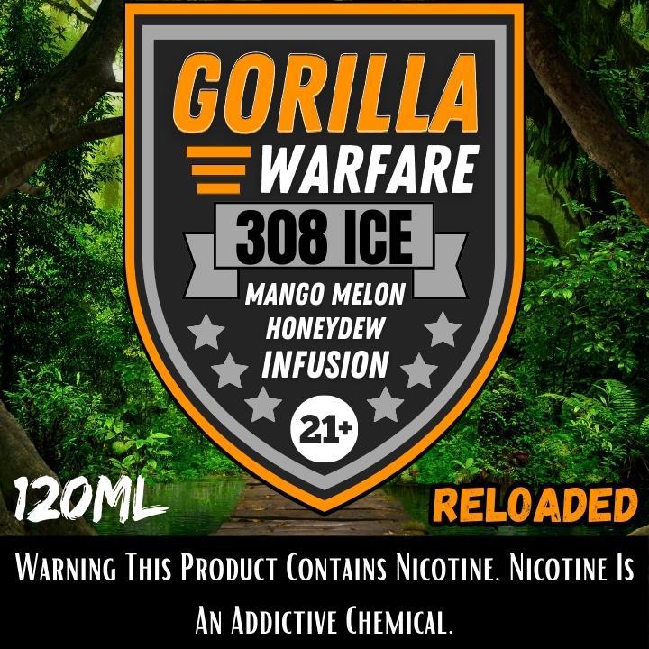 Gorilla Warfare E-Liquid | .308 Reloaded On Ice 120ml