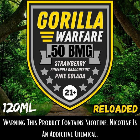 Gorilla Warfare E-Liquid | .50 BMG Reloaded 120ml