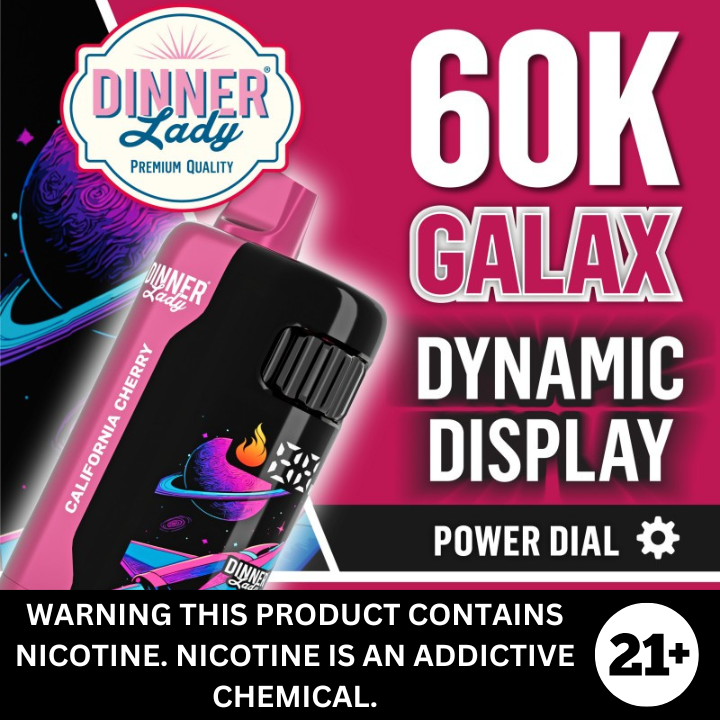 Galaxy 60k by Dinner Lady 5% Nicotine Disposable Vape