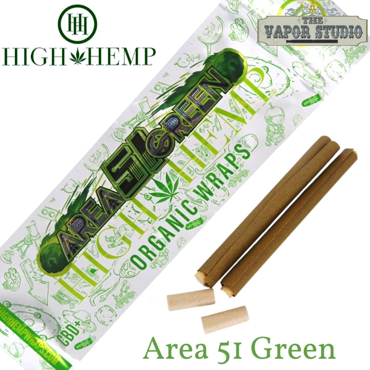 High Hemp 100% Organic Hemp Wraps - 2 Pack