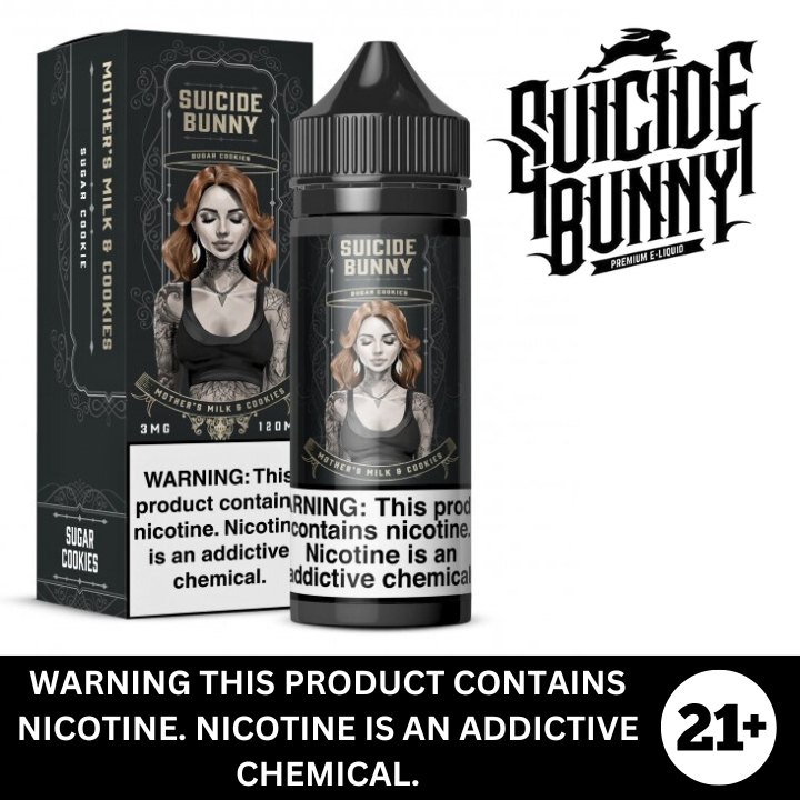 Mother's Milk & Cookies by Suicide Bunny Premium Nicotine E-Liquid 120ml