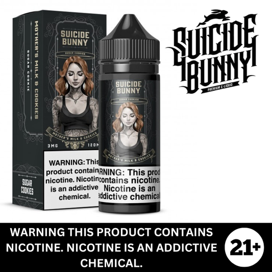 Mother's Milk & Cookies by Suicide Bunny Premium Nicotine E-Liquid 120ml
