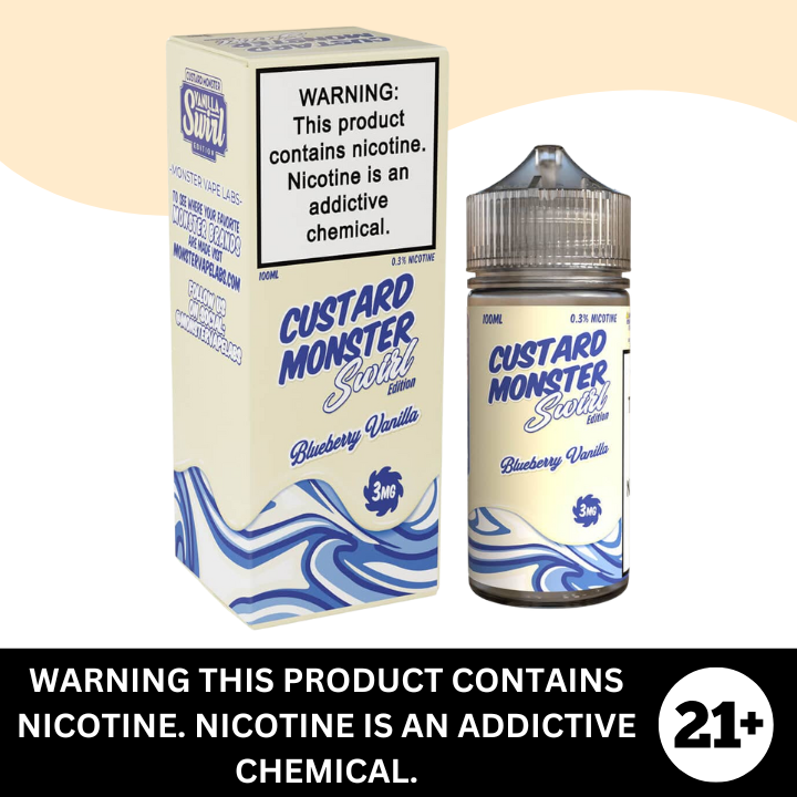 elf bar vape uk CUSTARD MONSTER - SYNTHETIC NICOTINE E-LIQUID 100ML (MSRP $30.00)