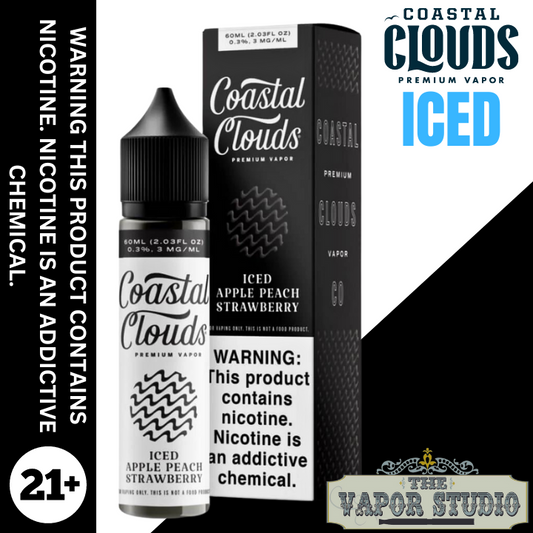 ICED Apple Peach Strawberry by Coastal Clouds Premium E-Liquid 60ML