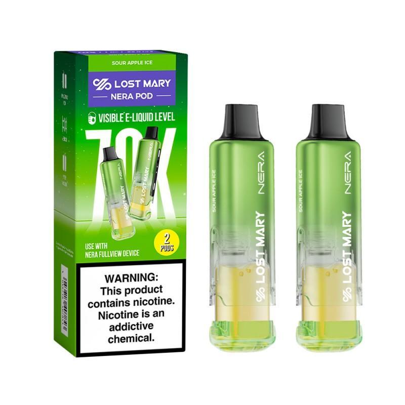 Lost Mary Nera Fullview 70K Disposable 5% Nicotine Refillable Replacement PODS Only