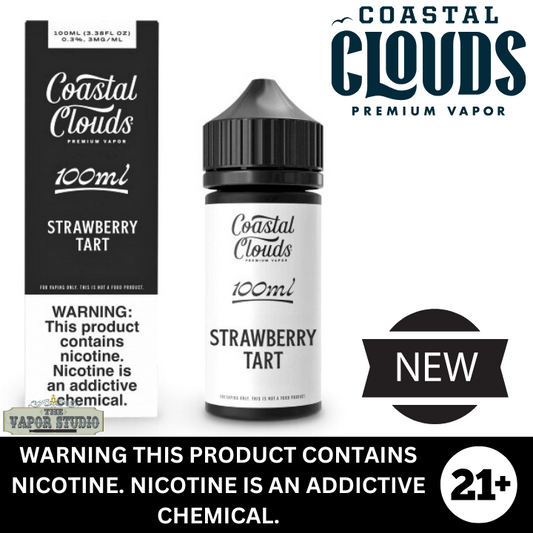 Coastal Clouds Strawberry Tart Premium E-Liquid 100ml
