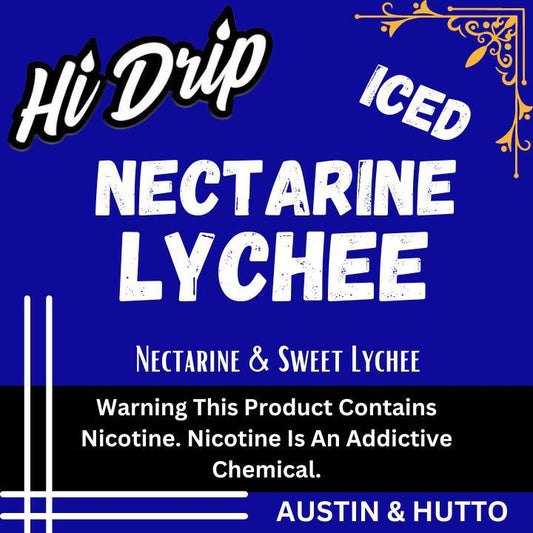 Hi-Drip Nectarine Lychee ICED Premium E-Liquid 100ML