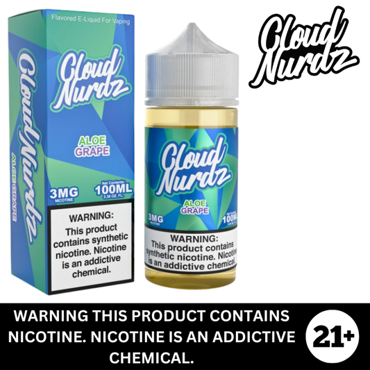 Aloe Grape by Cloud Nurdz Salt Nicotine E-Liquid 100ml