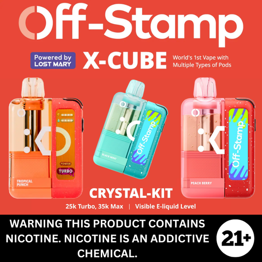 Off Stamp Crystal Edition 35k Disposable Vape Full Kit