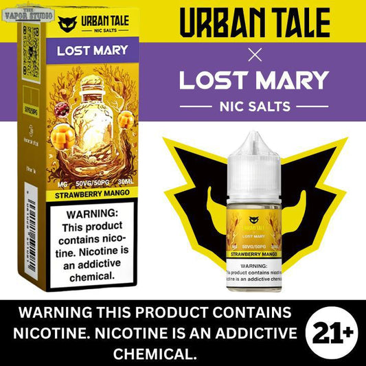 Strawberry Mango by Urban Tale X Lost Mary - Salt Nicotine E-liquid 30ml