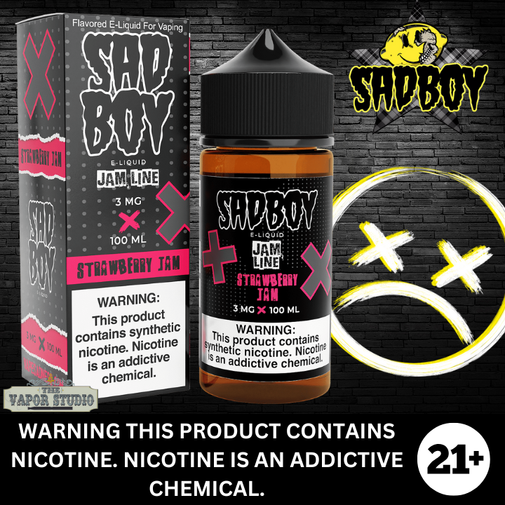 Strawberry Jam by Sad Boy Premium E-Liquid 100ml