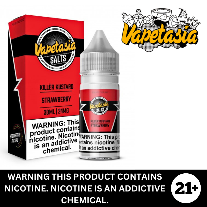 Strawberry Custard by Vapetasia Killer Kustard Salt Nicotine E-Liquid 30ml