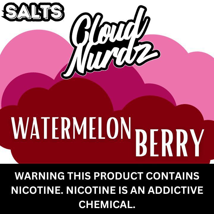 Watermelon Berry by Cloud Nurdz - Salt Nicotine E-liquid 30ml