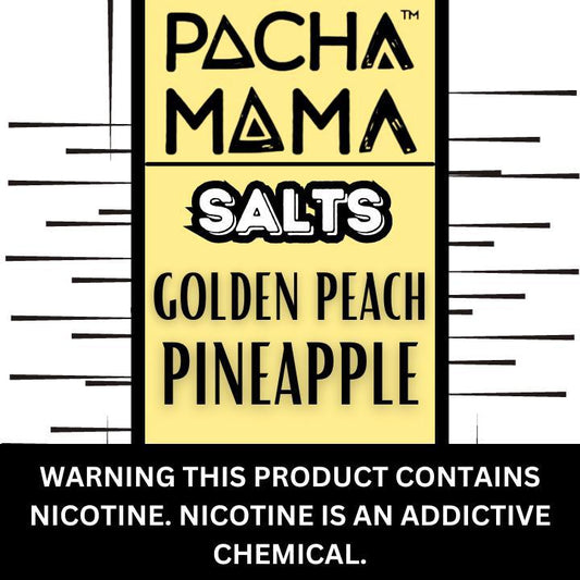 Pacha Mama Golden Peach Pineapple Premium Salt Nicotine 30ML