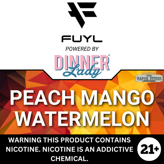 FUYL x Dinner Lady Peach Mango Watermelon Premium E-Liquid 100ml