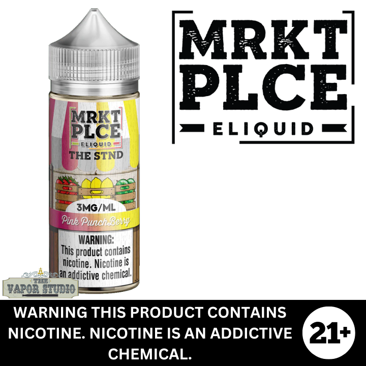 Pink Punch Berry by MRKT PLCE Premium Nicotine E-Liquid 100ml