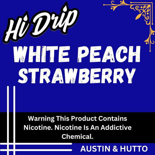 Hi-Drip White Peach Strawberry Premium E-Liquid 100ML