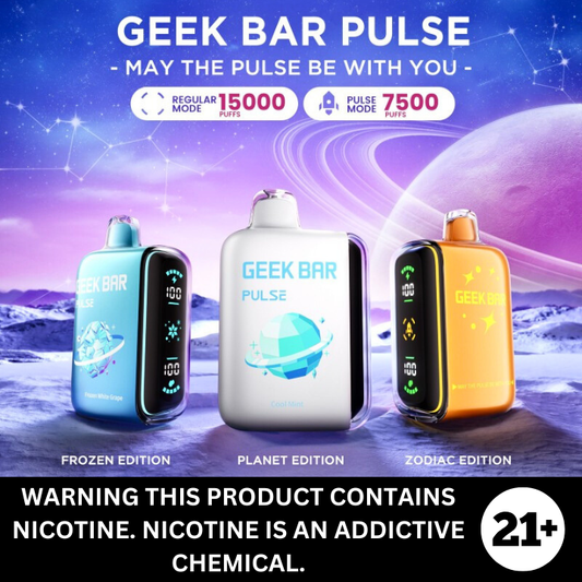 Geek Bar Pulse 15K Puff Disposable Vape 5% Salt Nicotine