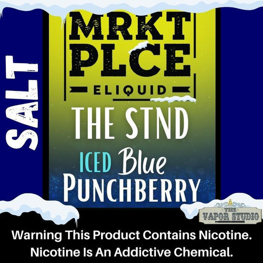 MRKT PLCE (Market Place) THE STND - ICED Blue Punchberry - 30ml Salt Nicotine
