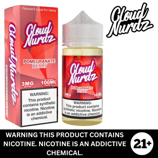 Pomegranate Berry by Cloud Nurdz Premium E-Liquid 100ml