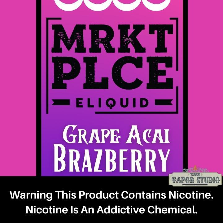 MRKT PLCE Brazberry Grape Acai Premium E-Liquid 100ML