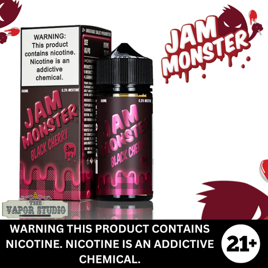 Black Cherry Jam by Monster Labs Premium Nicotine E-Liquid 100ml