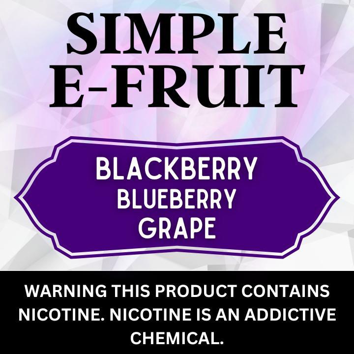 Blackberry Blueberry Grape by Simple E-Fruit - E-Liquid 100ML