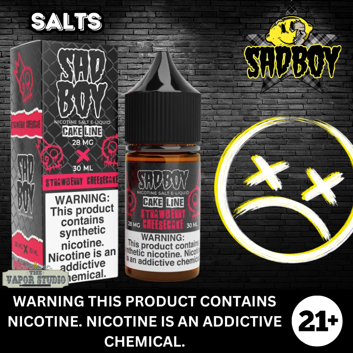 Strawberry Cheesecake by SADBOY Salt Nicotine E-Liquid 30ml
