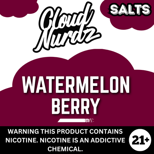 Watermelon Berry by Cloud Nurdz - Salt Nicotine E-liquid 30ml
