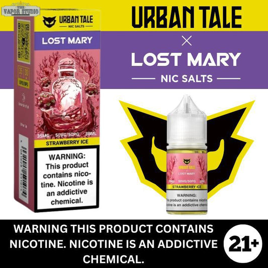 Strawberry Ice by Urban Tale X Lost Mary - Salt Nicotine E-liquid 30ml