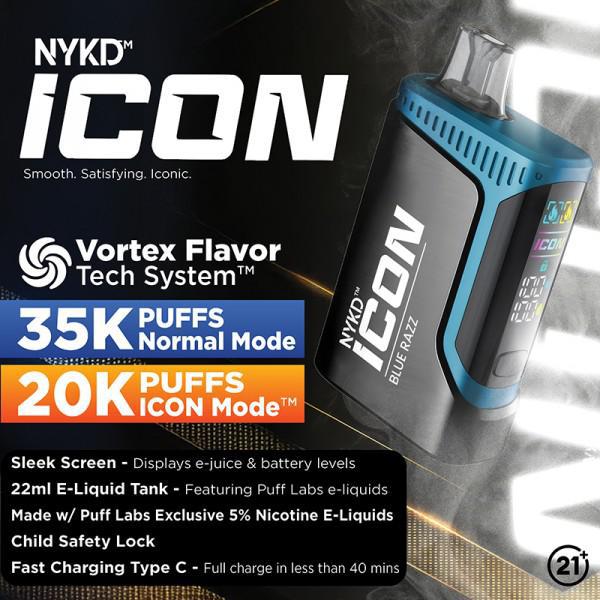 NYKD Icon 35K Disposable Vape 5% Salt Nicotine (LIMITED TIME)