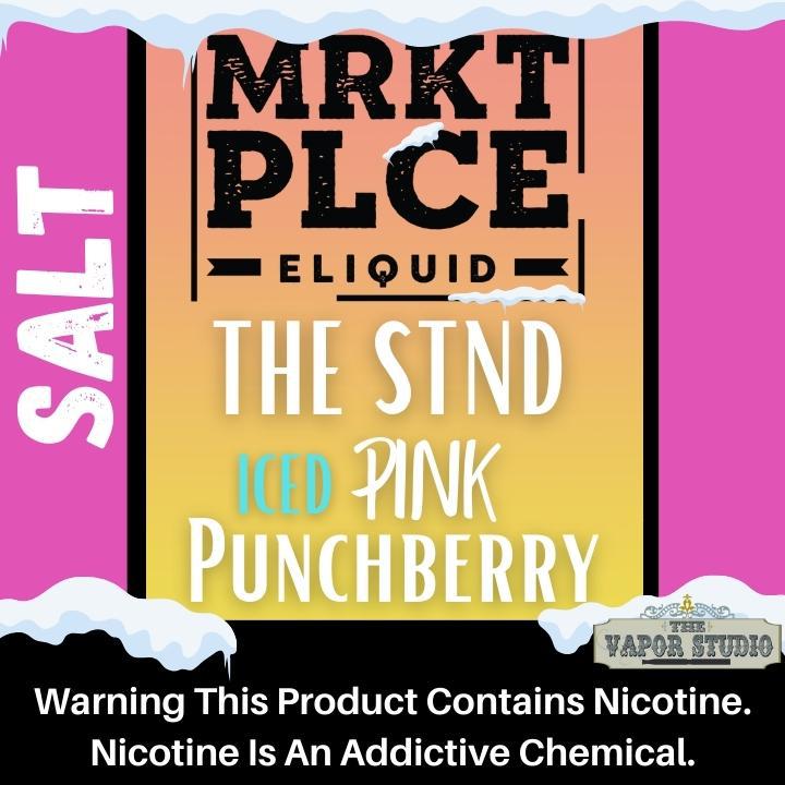 MRKT PLCE (Market Place) THE STND - ICED Pink Punchberry - 30ml Salt Nicotine