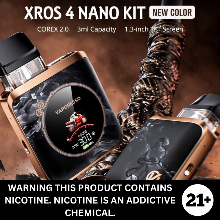 Vaporesso Xros Nano 4 Pod Vaporizer Kit The Vapor Studio Austin Texas Vaporesso Xros Nano 4 Pod Vaporizer Kit The Vapor Studio Austin Texas