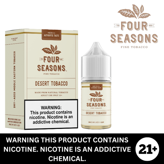 Desert Tobacco by Four Seasons Premium Salt E-Liquid 30ml