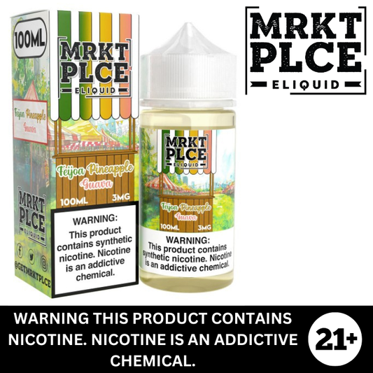 Feijoa Pineapple Guava by MRKT PLCE Premium Nicotine E-Liquid 100ml
