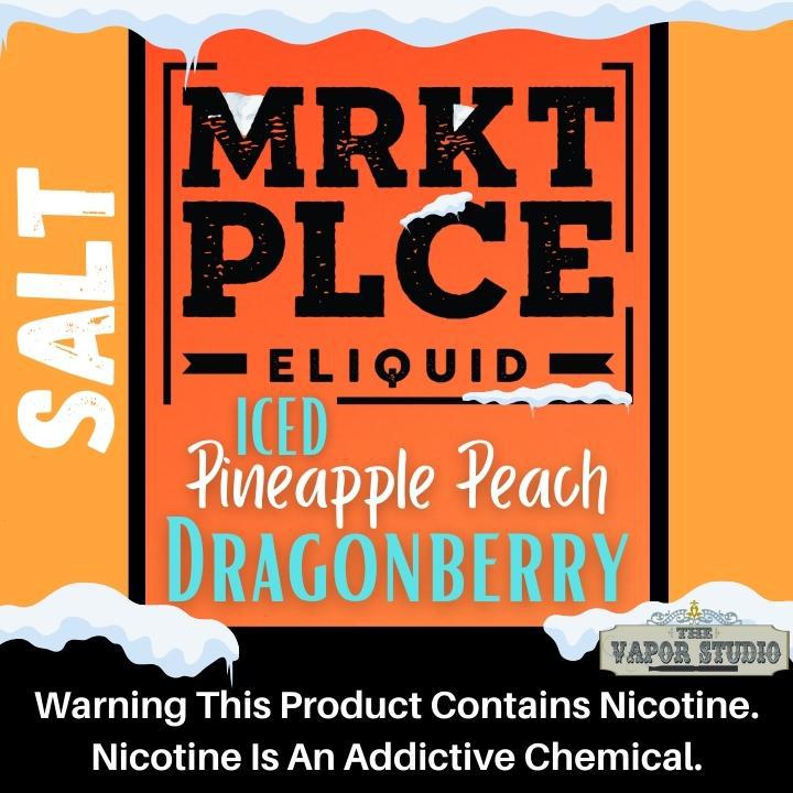 MRKT PLCE (Market Place) - ICED Pineapple Peach Dragonberry - 30ml Salt Nicotine
