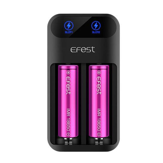 EFEST Lush Q2 18650, 21700 Battery Charger 2-Bay