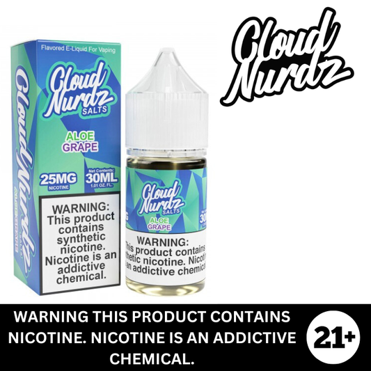 Aloe Grape by Cloud Nurdz Salt Nicotine E-Liquid 30ml