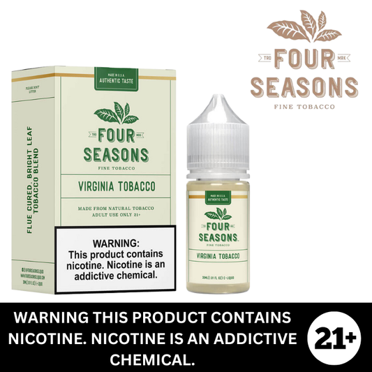 Virginia Tobacco by Four Seasons Premium Salt E-Liquid 30ml