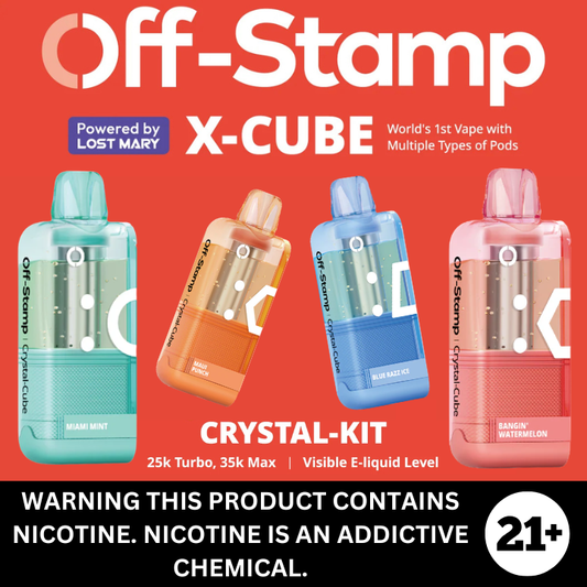 Off Stamp X Cube Crystal Edition 35k Puff Replacement Disposable POD Only