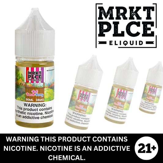 Red Punch Berry by MRKT PLCE Premium Salt Nicotine E-Liquid 30ml