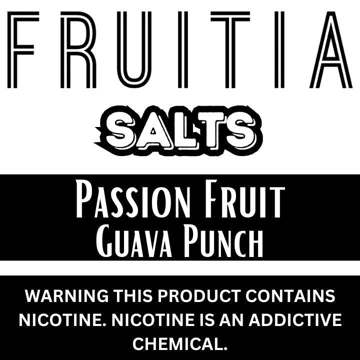 Fruitia E-Liquid - Passion Fruit Guava Punch - 30ml Salt Nicotine
