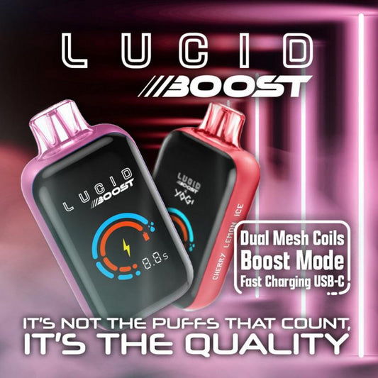 Lucid Boost Icy 20k Dual Mesh Disposable Vape