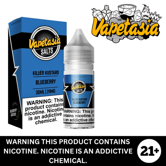 Blueberry Custard by Vapetasia Killer Kustard Salt Nicotine E-Liquid 30ml