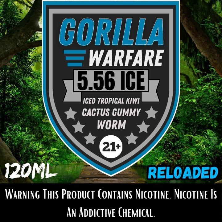Gorilla Warfare E-Liquid | 5.56 Reloaded On Ice 120ml