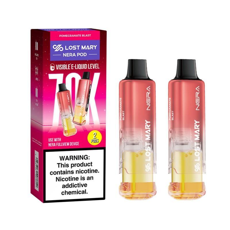 Lost Mary Nera Fullview 70K Disposable 5% Nicotine Refillable Replacement PODS Only