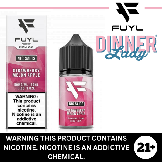 Strawberry Melon Apple ICE by FUYL & Dinner Lady Premium Salt Nicotine 30ml